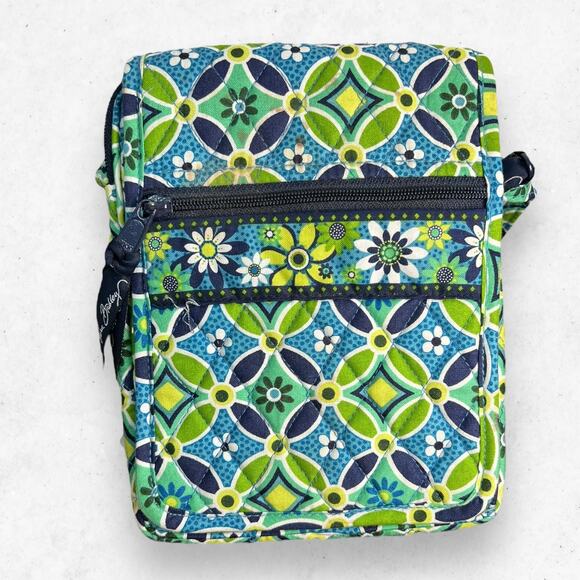 Vera Bradley Daisy Daisy Retired Mini Hipster Crossbody Bag‎ Purse Stained - Picture 1 of 9